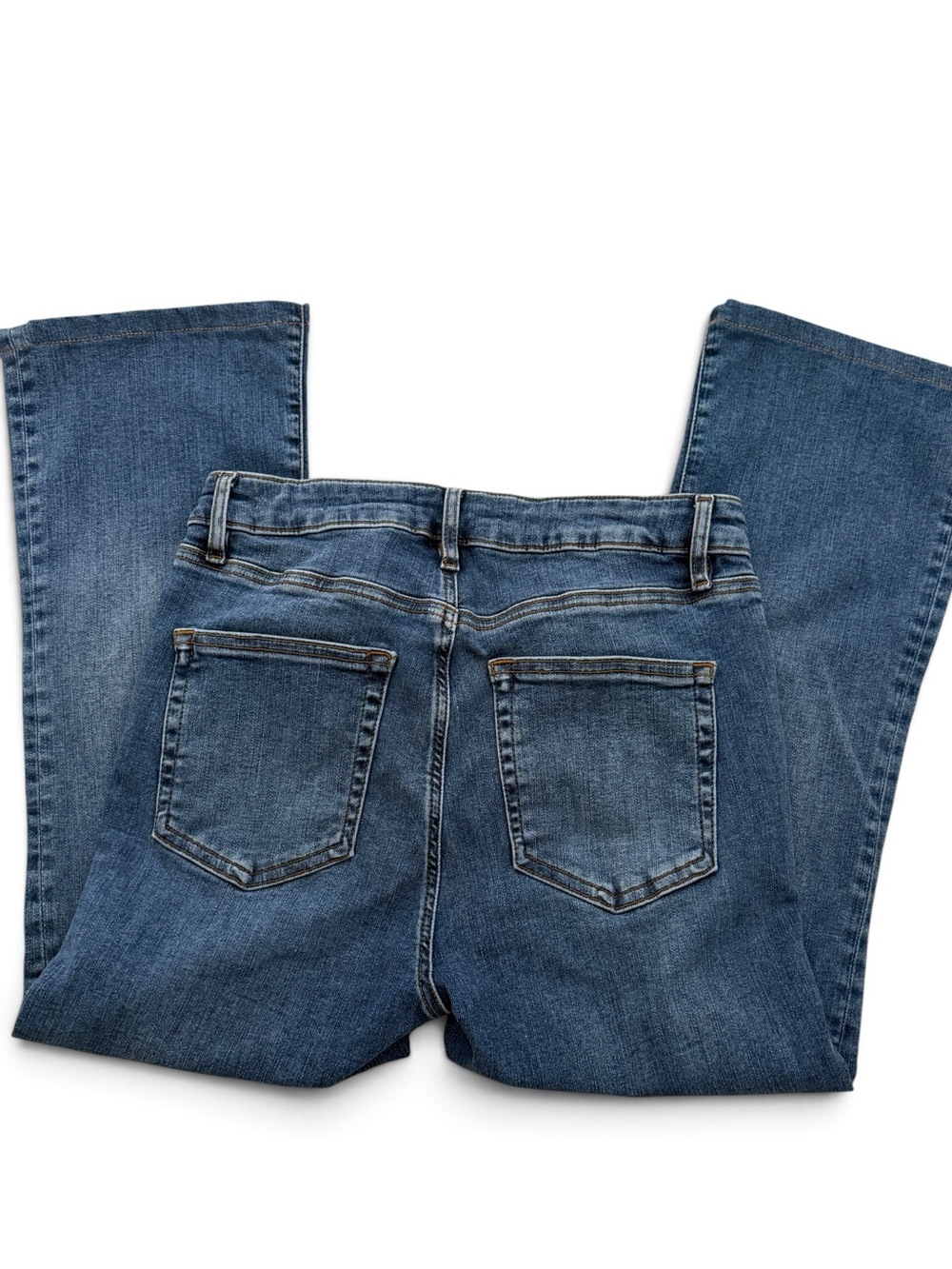 FRAME Denim Le Crop Mini Boot Mermaid  Rinse Stretch Organic Cotton 28 SHORT - Picture 5 of 13
